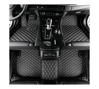 Car Floor Mats For Lincoln MKT 2008 2009 2010 6seat Non-Slip Waterproof Luxury Leather Floor Liners Coverage Carpet Cover Car Mats Floor Mat Set Complete(Style 1 Black Beige)