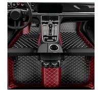 Car Floor Mats For Lincoln MKX 2010 2011 2012 2013 Non-Slip Waterproof Luxury Leather Floor Liners 3D Coverage Auto Carpet Cover Car Mats Floor Mat Set Complete(Style 2 Wine Red)