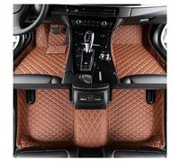 Car Floor Mats For Lincoln MKX 2010 2011 2012 2013 Non-Slip Waterproof Luxury Leather Floor Liners 3D Coverage Auto Carpet Cover Car Mats Floor Mat Set Complete(Style 1 Brown)