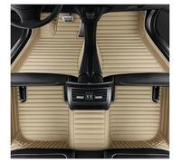 Car Floor Mats For Lincoln MKX 2010 2011 2012 2013 Non-Slip Waterproof Luxury Leather Floor Liners 3D Coverage Auto Carpet Cover Car Mats Floor Mat Set Complete(Style 3 Beige)