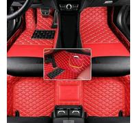 Car Floor Mats for Lincoln MKX 2015-2018 5-Seat,All Weather Full Coverage Car Floor Liner,Front & Rear 2 Row Full Set Red