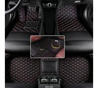 Car Floor Mats for Lincoln MKX 2015-2018 5-Seat,All Weather Full Coverage Car Floor Liner,Front & Rear 2 Row Full Set Black Red