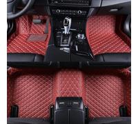 Car Floor Mats for Mazda 3 Sedan 2019-2024 2025 5-Seat,All Weather Pu Leather Full Coverage Car Floor Liner,Front & Rear 2 Row Full Set Wine Red