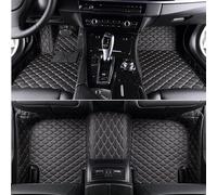 Car Floor Mats for Mazda 3 Sedan 2019-2024 2025 5-Seat,All Weather Pu Leather Full Coverage Car Floor Liner,Front & Rear 2 Row Full Set Black Beige