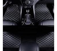 Car Floor Mats for Mercedes Benz C-Class C400 AMG C43 /C63/C63S RHD, Custom Leather Front Rear Carpet Mat Set All Weather Cover Liner Waterproof Anti-Slip Foot Pads Interior Protection,A Black