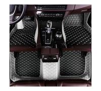Car Floor Mats For Mitsubishi For Lancer For Evo 2004 2005 2006 2007 2008 Weather Waterproof Luxury Leather Floor Liners Full Coverage Car Mats Floor Mat Set Complete(Style 2 Gray Black)