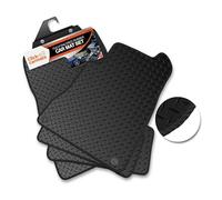 Car Floor Mats For Peugeot 208 2012-2020 - Tailored Custom Fit 3mm Rubber Mat Set 4 Piece All Weather with Anti-Slip Backing & OEM Style Fixings - Click-Carmats UK