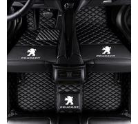 Car Floor Mats for Peugeot 208 e208 GT GT Line 2020-2023 2024 PU Leather Full Coverage Carpets Protection Pads Car Mat Non-Slip All Weather Floor Liners,Black Style