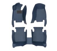 Car Floor Mats For Tesla For Model 3 2019-2021 Custom Auto Foot Pads Automobile Carpet Cover 3 Pieces/1 Set Car Carpet(Blue,LHD)