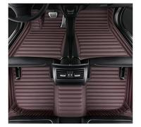 Car Floor Mats For Toyota For Corolla 2000 2001 2002 2003 2004 2005 2006 E120 Waterproof Luxury Leather Floor Liners 3D Coverage Car Mats Floor Mat Set Complete(Style 2 Wine Red)