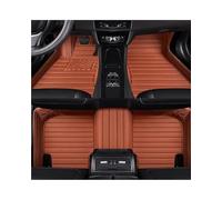 Car Floor Mats For XC40 2018-2025 V90 2016-2023 V60 2018-2023 RHD Striped PU Synthetic material 5D Car Floor Mat Interior Accessories Carpet(Brown,For V60 2011-2017)