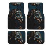 Car Floor Mats Full SetMedieval War Horses Auto Floor Mat Universal Car Carpet All Weather Protection Fit for SUV Van, Sedan, Truck, Set of 4