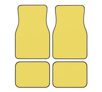 Car Floor mats, Keep The Interior of Your car, Truck or Van Tidy, Easy to Clean, Bright Yellow Fade-Resistant Floor mats Set of 4,