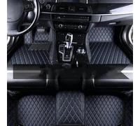 Car Floor Mats Leather Car Floor Mats For A6 C6 4F 2004-2009 Accessories Mat Interior Rubber Car Mat(Black BLUE)