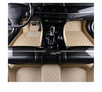 Car Floor Mats Leather For Lincoln Town L 2000-2011 Kit Set Carpets Rugs Foot Pads Accessories(Beige)