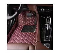 Car Floor Mats PU Leather Customized Car Floor Mats For VW For Atlas 7 For Seat 2017 2018 2019 2020 Interior Accessories Car Mats(WINE RED)