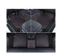 Car Floor Mats PU Leather Customized Car Floor Mats For VW For Atlas 7 For Seat 2017 2018 2019 2020 Interior Accessories Anti Slip Mat(B-Red)