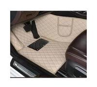Car Floor Mats PU Leather Customized Car Floor Mats For VW For Atlas 7 For Seat 2017 2018 2019 2020 Interior Accessories Car Mats(Beige)