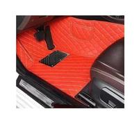 Car Floor Mats PU Leather Customized Car Floor Mats For VW For Atlas 7 For Seat 2017 2018 2019 2020 Interior Accessories Anti Slip Mat(Red)