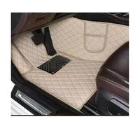 Car Floor Mats PU Leather Customized Car Floor Mats For VW For Atlas 7 For Seat 2021 2022 2023 Interior Accessories Anti Slip Mat(Beige)