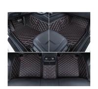 Car Floor Mats PU Leather Customized Car Floor Mats For VW For Atlas 7 For Seat 2021 2022 2023 Interior Accessories Anti Slip Mat(B-Red)