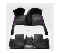 Car Floor Mats Set For DS 3 For Classic 2011 2012 2013 2014 2015 Artificial Leather Full Coverage Car Floor Mats Floor Mat(Black purple)