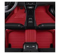 Car Floor Mats Set For Lexus For LS 460L 2006-2016 Stripe Style Car Floor Mats Artificial Leather(Wine Red 3 PCS)