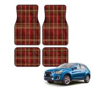 Car Floor Mats Set of 4, Buffalo Check Plaid Design Print Universal Non-Slip Car Floor Carpets, Car Accessories Universal Fit for Car SUV Truck