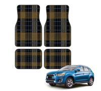 Car Floor Mats Set of 4, Buffalo Plaid Checkered Universal Non-Slip Car Floor Carpets, Car Accessories Universal Fit for Car SUV Truck