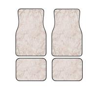 Car Floor Mats Set Of 4, Rose Gold Marble Vehicle Front Rear Carpets Mats, Heavy Duty Hard Wearing Carpet, Waterproof Neoprene Car Floor Mats For Cars Suvs Trucks, Non-Slip, All Weather Driving