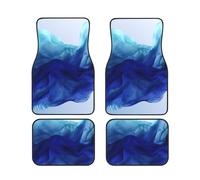 Car Floor Mats set Of 4 Waterproof Universal Fit Car Mats for Women Men Abstract Blue Like Wave Car Carpet Mats All Weather Protection Heavy Duty Floor Liners for Cars SUVs and Trucks