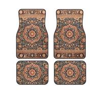 Car Floor Mats set Of 4 Waterproof Universal Fit Car Mats for Women Men Antique Orientalist Art Car Carpet Mats All Weather Protection Heavy Duty Floor Liners for Cars SUVs and Trucks