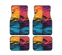 Car Floor Mats set Of 4 Waterproof Universal Fit Car Mats for Women Men Birds on the Sea Car Carpet Mats All Weather Protection Heavy Duty Floor Liners for Cars SUVs and Trucks