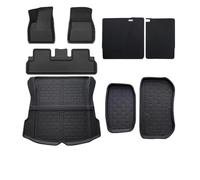 Car Floor Mats Trunk For Tesla For Model Y 2023 2024 For Model 3 Highland Left Right Driving All Weather Cargo Liner Carpet Floor Mats(Black 21)