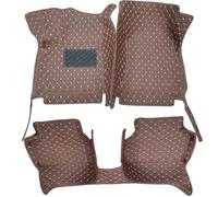 Car Floor Mats Waterproof Anti-Slip Accessories For Tesla For Model X 2016-2017(Brown,LHD)