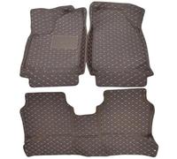 Car Floor Mats Waterproof Anti-Slip Accessories For Tesla For Model X 2016-2017(Coffee,LHD)