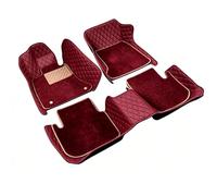Car Floor Mats Waterproof Non-Slip Full Coverage Floor Liners Durable For Q7 4M 2006-2015 Liner Protects(Wine red,RHD)