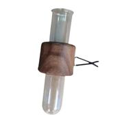 Car Flower Vase - Dashboard Plant Tube, Automobile Bud Display | Removable Wood Aromatherapy Diffuser, Long Glass Tube for Natural Air Purifying Use For Interior Decoration and Gift Occasions
