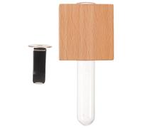 Car Flower Vase Vent Clip 4 Inch Glass Wood Cylindrical