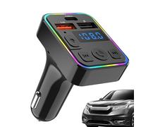 Car FM Transmitter, MP3 Wireless Device, 3.26x1.96x1.77 Inch Audio Build, Double USB Style, Type-C Port Product, Music Accessories for Truck Radio Conversion RV Driver Road Trips Travel and Daily Use