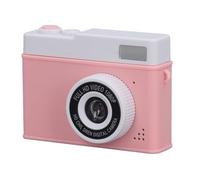 Car Focus Camera, 4x Digital Zoom 3MP Anti -shake 1080p Kids Camera Drop Resistant 400mAh Different Filters for the Outdoor (White Pink)