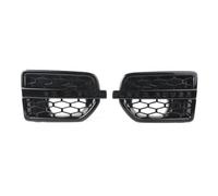 Car Fog Lamp Frame 2x Gloss Black Car Air Intake Fender Vents Side Grille ABS For Land Rover For LR4 For Discovery 4 2010-2016 Bumper Fog Light Grille
