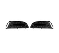 Car Fog Lamp Grill For A4 S4 B9 For S-Line 2016-2018 Black Front Fog Light Grille Cover CAR Accessories Gloss Black Front Grilles