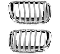 Car Fog Lamp Grille Double Bridge Grill for BMW For X5 For X6 For E70 E71 E72 For LCI Car Front Grille(Set)