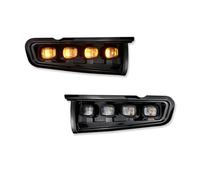 Car Fog Lamp, Rear Fog Lights, For Bronco 21-24 Front Bumper Reflector LED Assembly White DRL Fog Lights Dynamic Amber Turn Signal Safety Lamps, For Poor Visibility