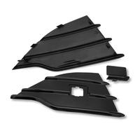 car Fog Light assembly Compatible With For Kuga For Escape 2013 2014 2015 2016 Front Bumper Fog Lights Grill Trim Cover Headlight Black Fog Lamp Molding DV45-17K947-B(Left and Right)