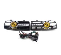 car Fog Light assembly Compatible With VW For Golf For MK4 1997 1998 1999 2000 2001 2002 2003 2004 2005 2006 2PCS Front Bumper Headlight Running Lights With Fog Lamp(Blue light)
