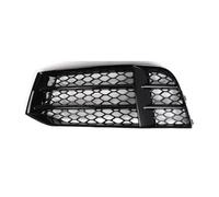 Car fog light grill cover For RS5 For B8.5 2013 2014 2015 2016 Glossy Black Car Front Fog Light Grilles Foglamp Honeycomb Grill Cover Trim 8T0807681F Fog Lamp Grill