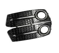 Car Fog Light Grille A4 B8 RS4 2008-2012 2Pcs Fog Light Cover Grille Grill Car Front Bumper Fog Light Grills Car Accessories