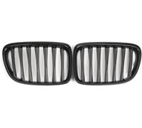 Car Fog Light Grille Double Bridge Grill for BMW For X1 For Series For E84 2010-2015 Car Front Bumper for Sport Kidney Grilles